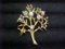 Rhinestone tree pendant