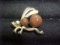 Signed Trifari bug pin