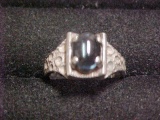 Great sterling silver ring with stone size 5.5