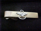 Vintage tie clasp with sterling? Overlay