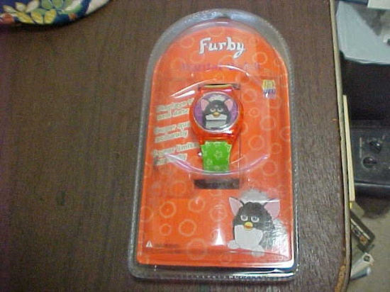 1999 Furby digital watch orange