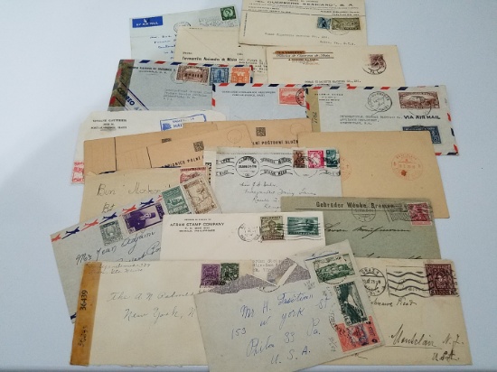Fantastic lot of old worldwide stamped envelopes