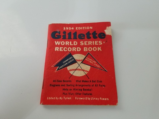 1954 Gillette World Series booklet