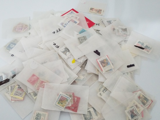 Huge lot of glassine envelopes of stamps