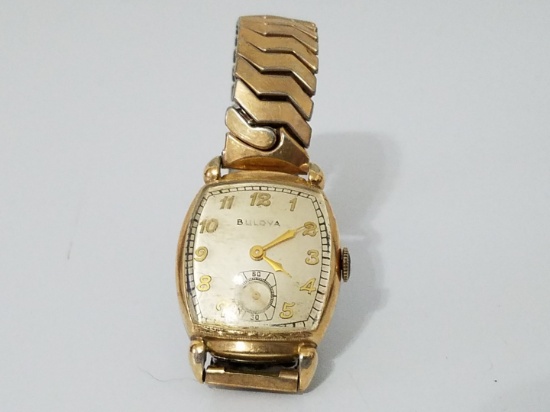 Antique Bulova mens wristwatch