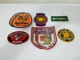 Lot of hunting equipment advertising patches