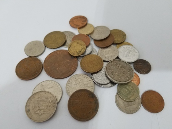 Lot of old foreign coins