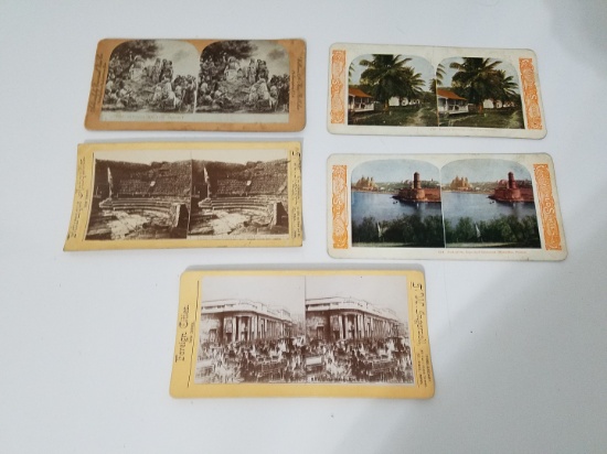 Lot of old stereoview cards