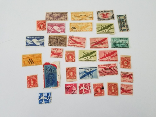 Lot of US airmail & back of book stamps