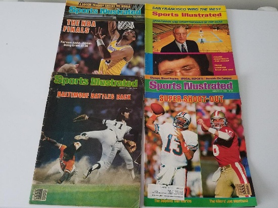 Lot of 1970's and 80's Sports Illustrated magazines