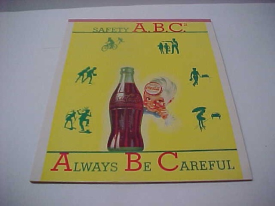 1940's Coca Cola ABCs school writing tablet