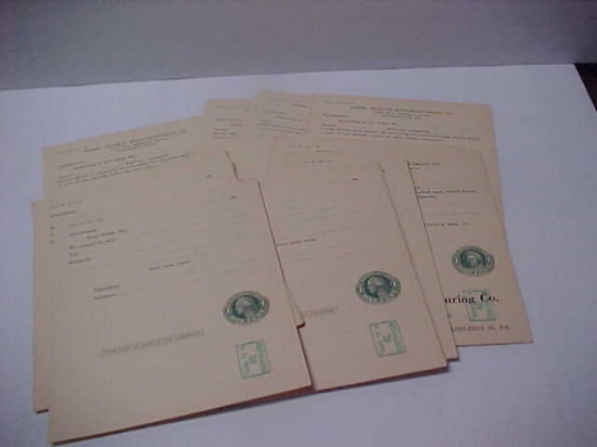 Big lot of unused George & Martha Washing reply postal cards