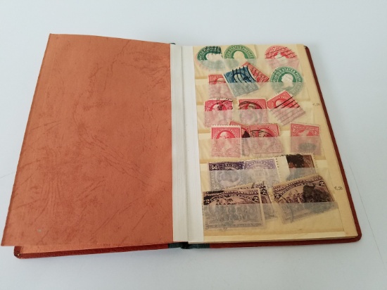 Booklet with 1800's US stamps and foreign stamps