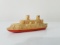 Small plastic toy boat