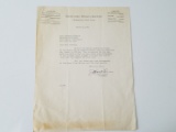 1945 Bordentown Military Institute letter