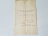 1800's National Shoe & Leather Exchange letter