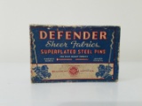 Vintage box of Defender fabric pins