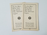 Lot of American Legion pamphlets vintage