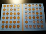 Book with 40 different wheat pennies