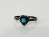 Small sterling silver ladies ring