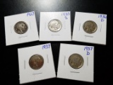 Nice lot of buffalo nickels