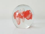 Solid glass paperweight