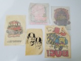 Lot of 1970's iron on transfers