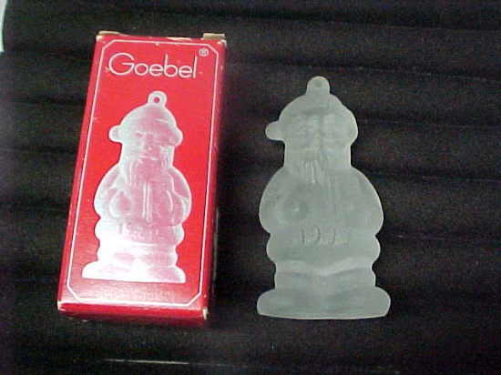 Goebel crystal Santa w/ box