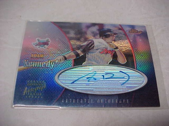 California Angels Adam Kennedy authentic signed card