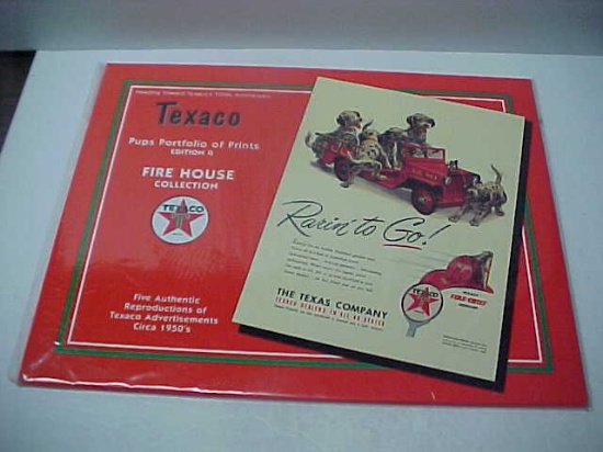 Texaco fire house puppy prints still sealed