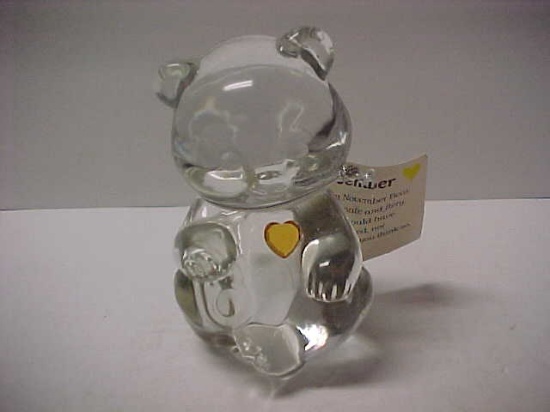 Fenton November birthstone bear
