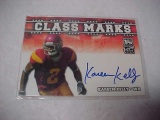 Kareem Kelly authentic signed football insert card
