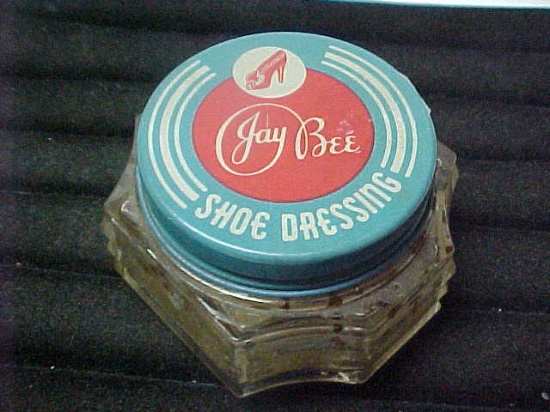 Vintage Jay Bee shoe dressing jar