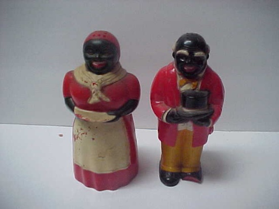 Vintage F&F Mammy & Chef salt pepper set