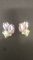 Marvella rhinestone clip earrings