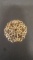 Amber rhinestone pin