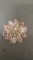 Beautiful rhinestone costume brooch