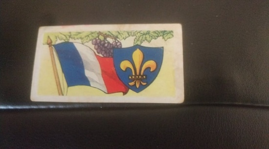 France flag tobacco card