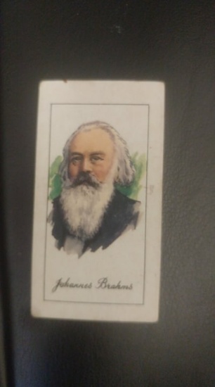 Johannes Brahms tobacco card