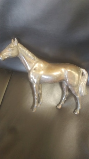8" long vintage metal horse