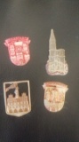 Lot of 4 original Nazi Germany tinnies