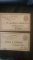 2 #UX-2 1800s unused postal cards