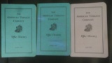 3 different 1956-57 American Tobacco pocket directories