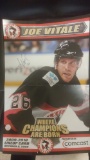 11x17 signed Joe Vitale hockey poster