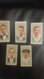 1934 lot of John Player cigarettes cricket cards