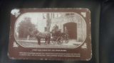 1967 cardboard replica postcard of Grand Rapids 1892 police patrol