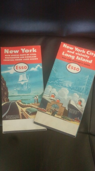 2 1958 New York Esso maps