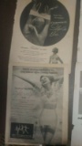1940s-50s lot of 4 full page lingerie ads