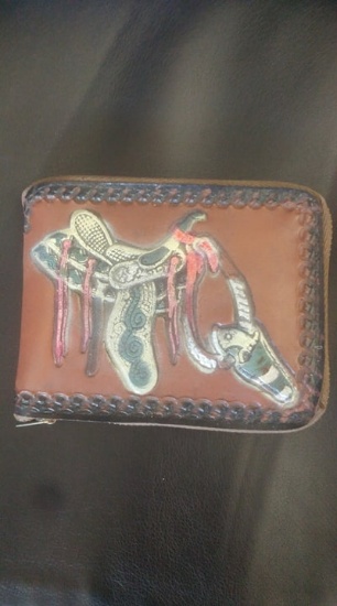Vintage Western theme wallet