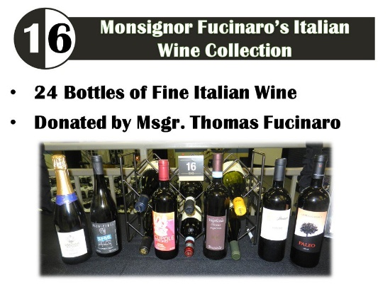 Monsignor Fucinaro’s Italian Wine Collection